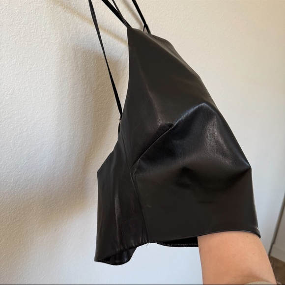 L'Academie Black Leather Tank - Picture 6 of 9